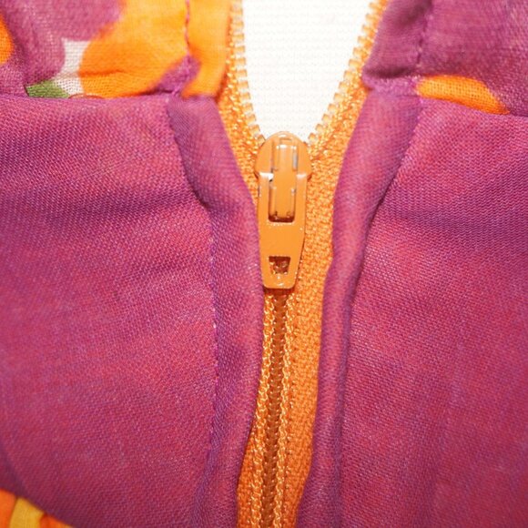 Vintage 70s Floral Ruffle Dress - Picture 5 of 9